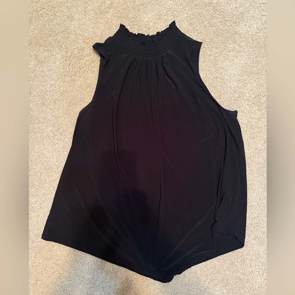 Cato Black Relaxed Sleeveless Tank Top